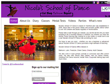 Tablet Screenshot of nicolasschoolofdance.co.uk